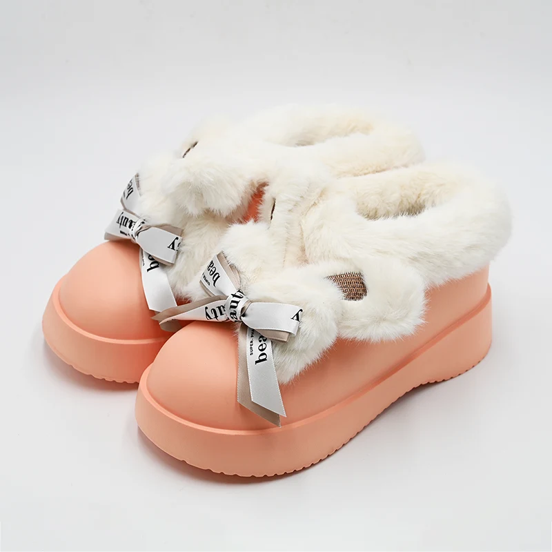 Bottes de neige à l'oreille à bowknot