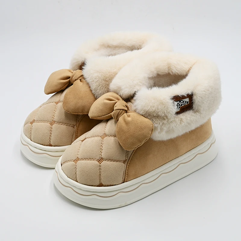 Bottes de neige à pointe à bowknot